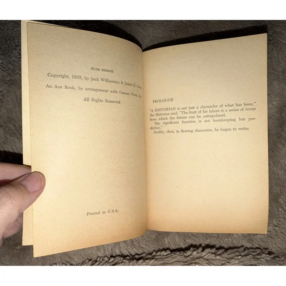 Star Bridge by Jack‎ Williamson - Ace First Printing 1955 - Paperback